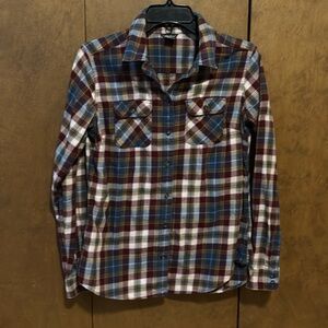 Eddie Bauer Women’s Plaid Flannel Shirt, sz. medium